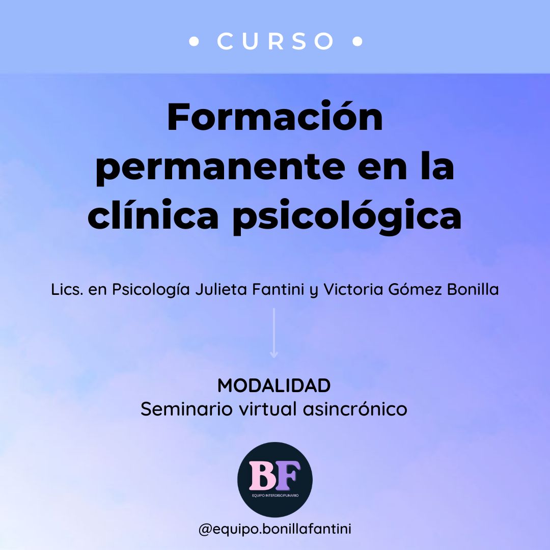 Equipo Bonilla Fantini curso formación en la clínica psicológica