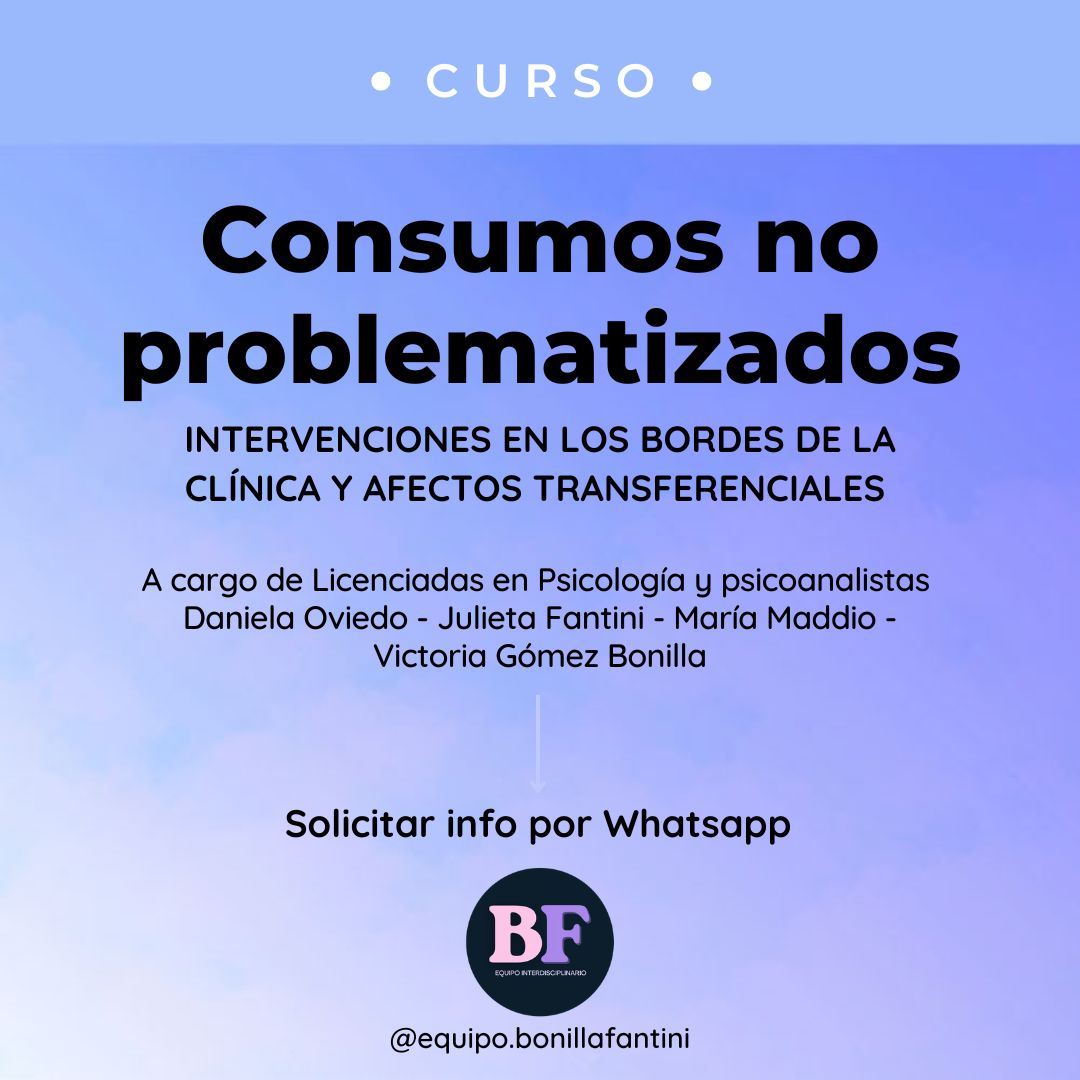 Equipo Bonilla Fantini curso Consumos no problematizados